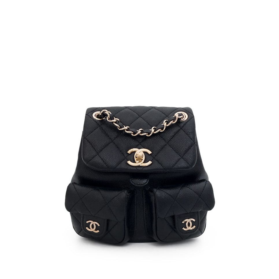Chanel Quilted Leather Backpack