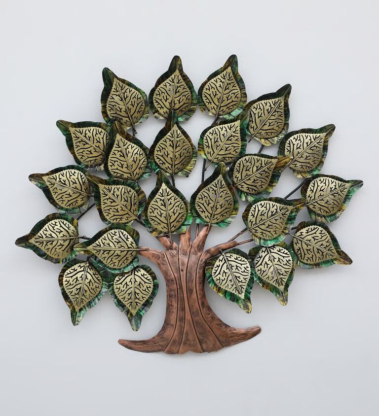 Tree Led Multicolour Iron Wall Art