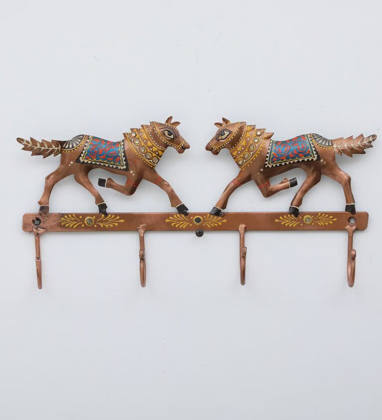 Horse Multicolour Iron Key Holder