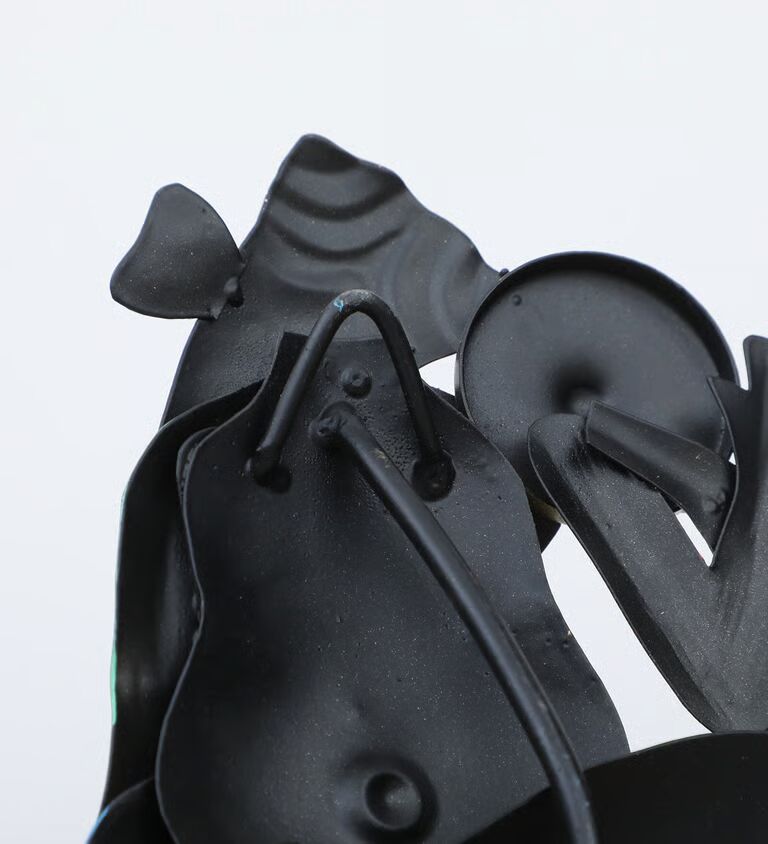 Decorative Ganesh Shehnai Multicolour Metal Wall Art