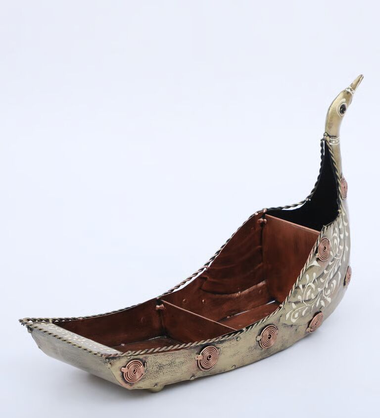 Duck Dry Food Multicolour Metal Pen Stand