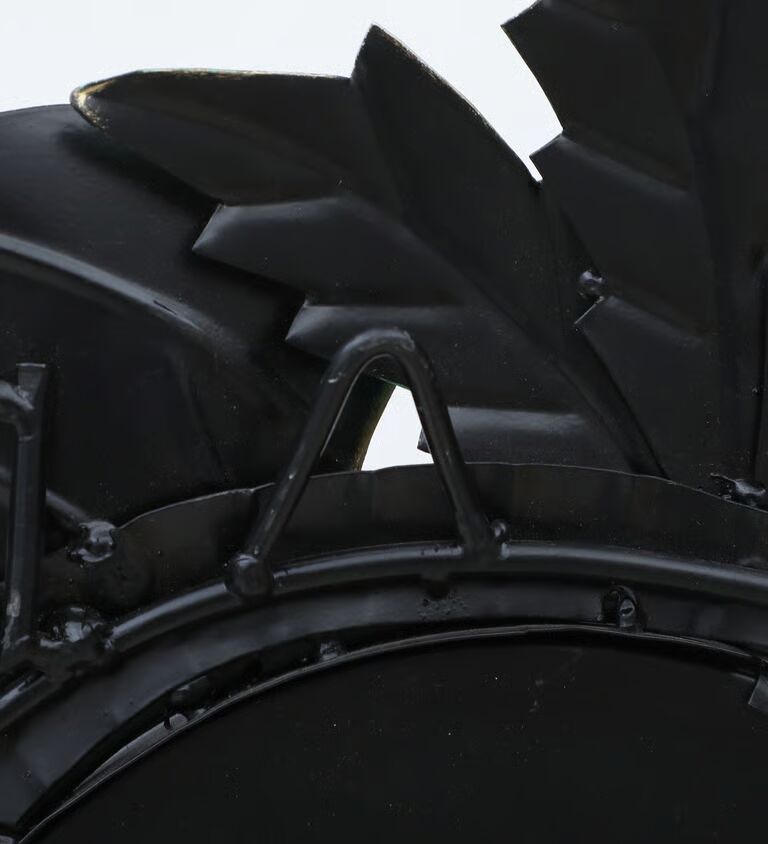 Decorative Elephant Multicolour Metal Novelty Traditional Wall Clock