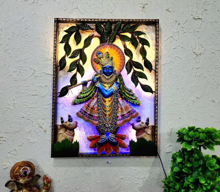 Decorative Multicolour Shinath ji