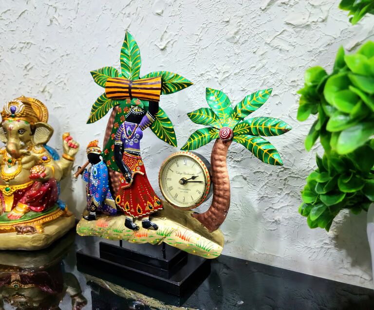 Decorative Multicolour Nagpur Clock with 3"clock