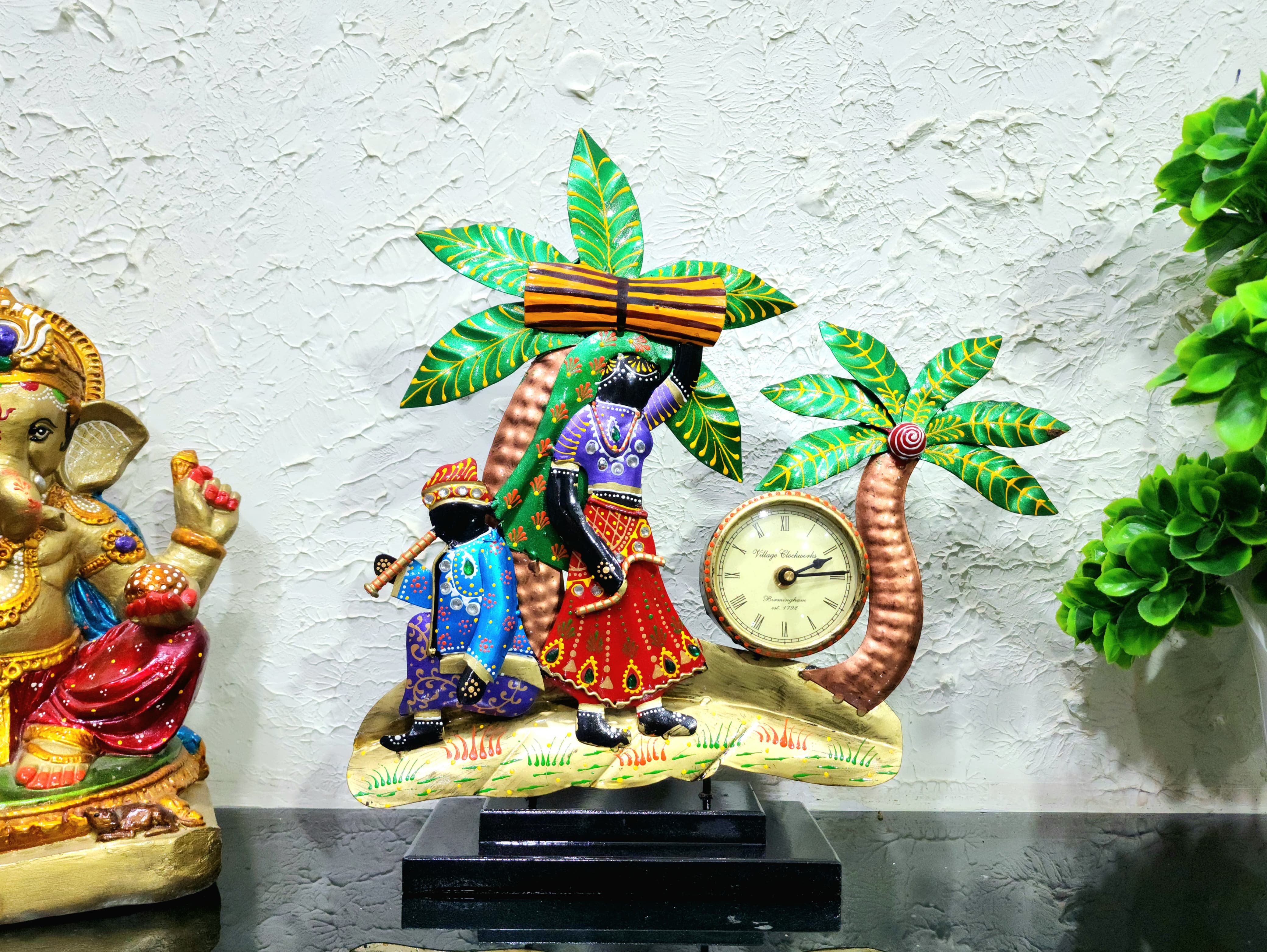 Decorative Multicolour Nagpur Clock with 3"clock