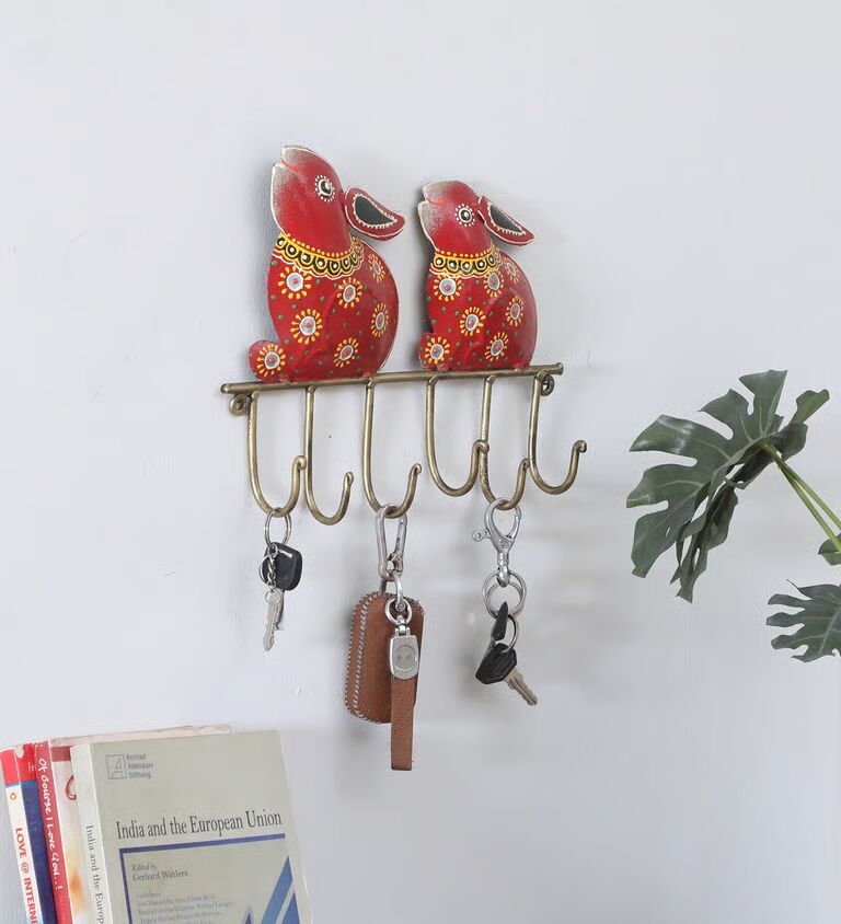 Rabit Multicolour Iron Key Holder