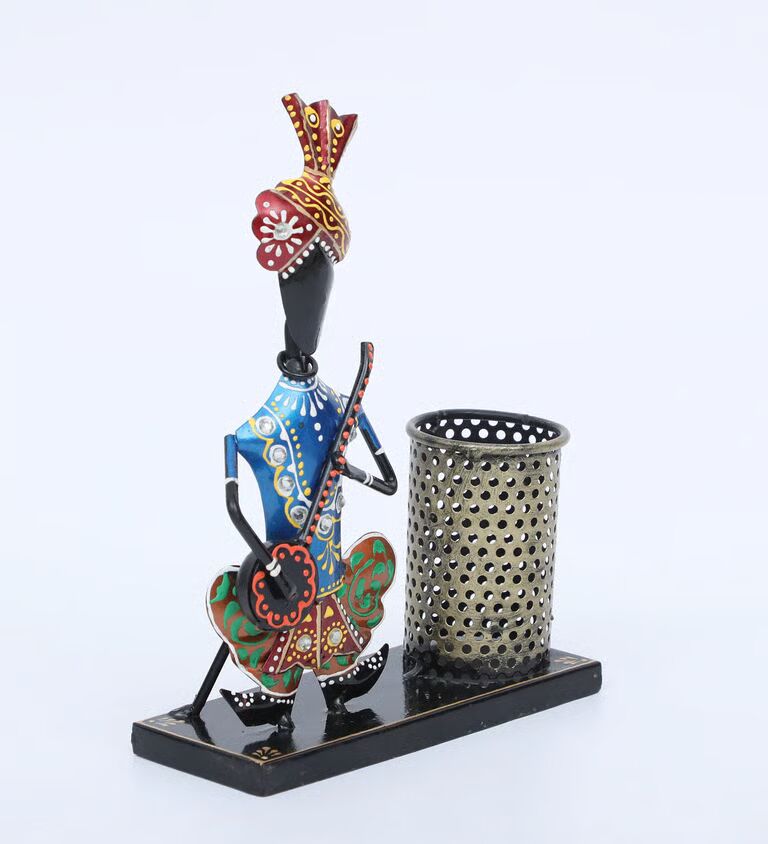 Musician Multicolour Metal Pen Stand