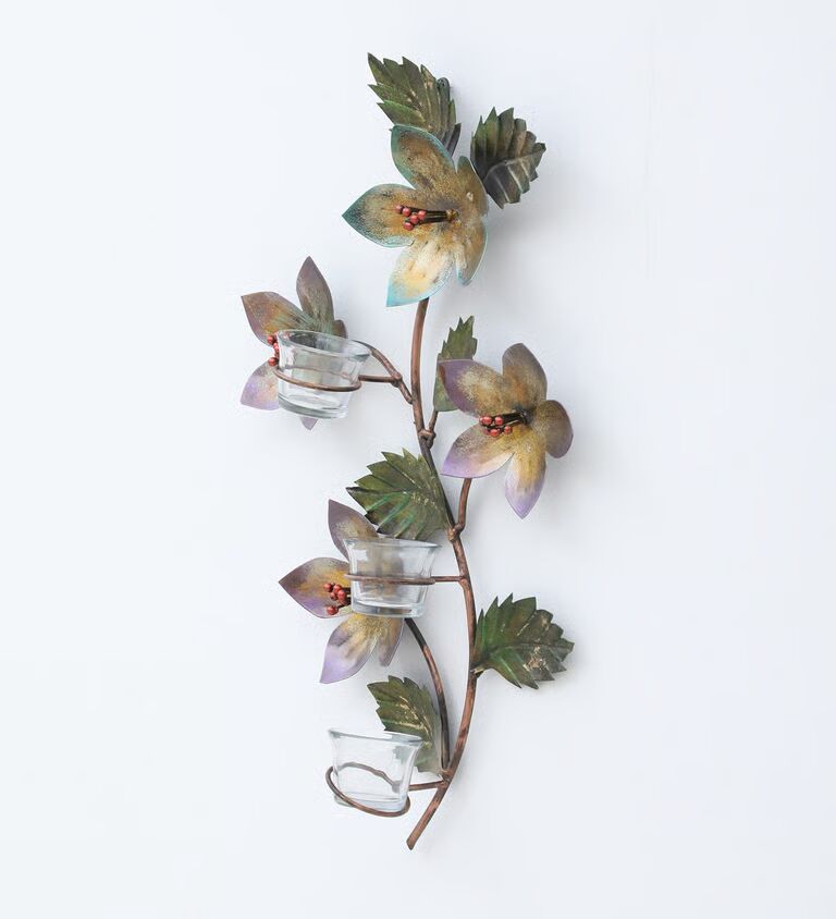 Decorative Multicolour Iron Table Tea Light Holder