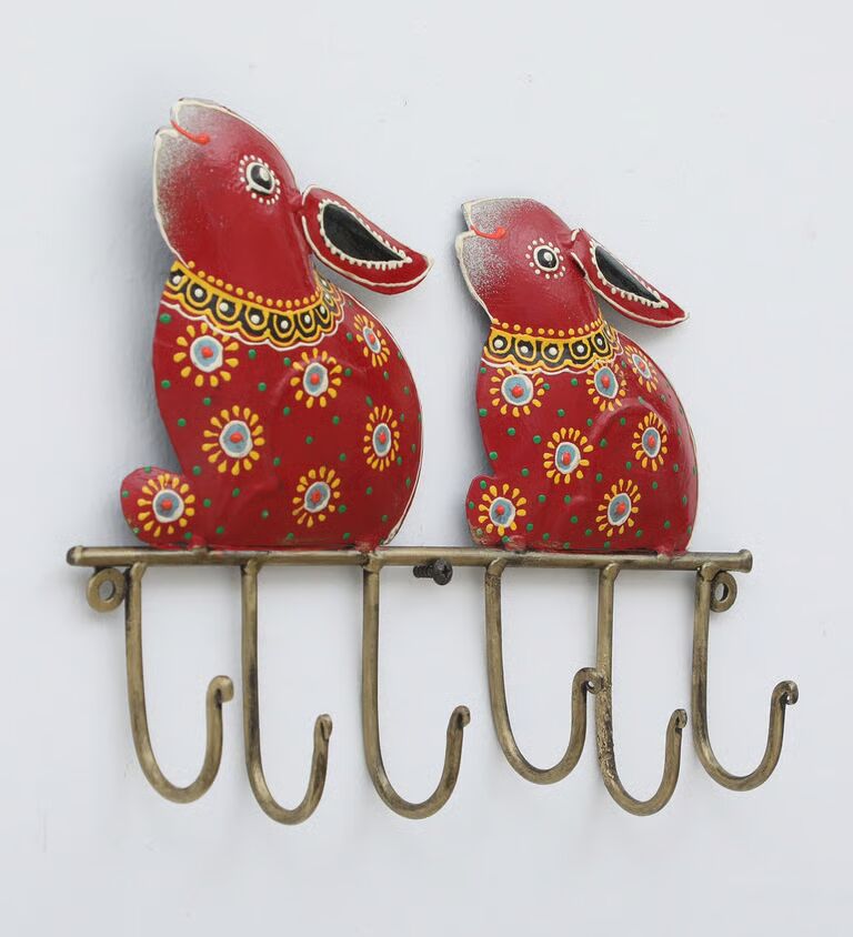 Rabit Multicolour Iron Key Holder