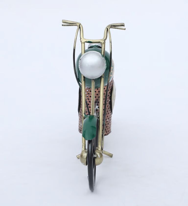 Bike 3'' Green Iron Pen Stand