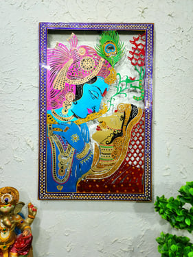 Decorative Multicolour Radha Krishna Fram Led