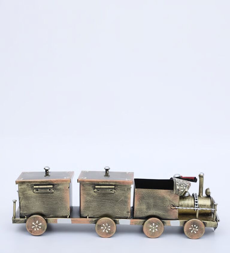 Engine Dry Food Multicolour Metal Pen Stand