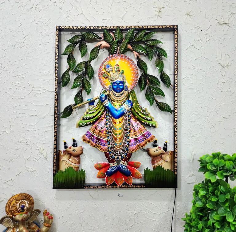 Decorative Multicolour Shinath ji
