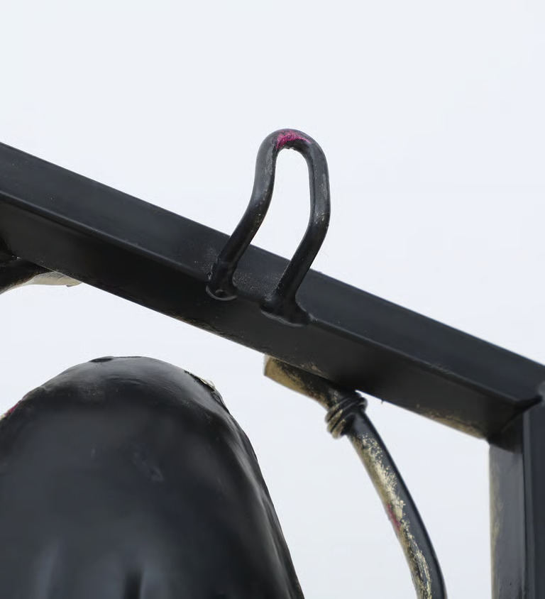 Decorative Kalbaliya Lady Multicolour Metal Wall Art