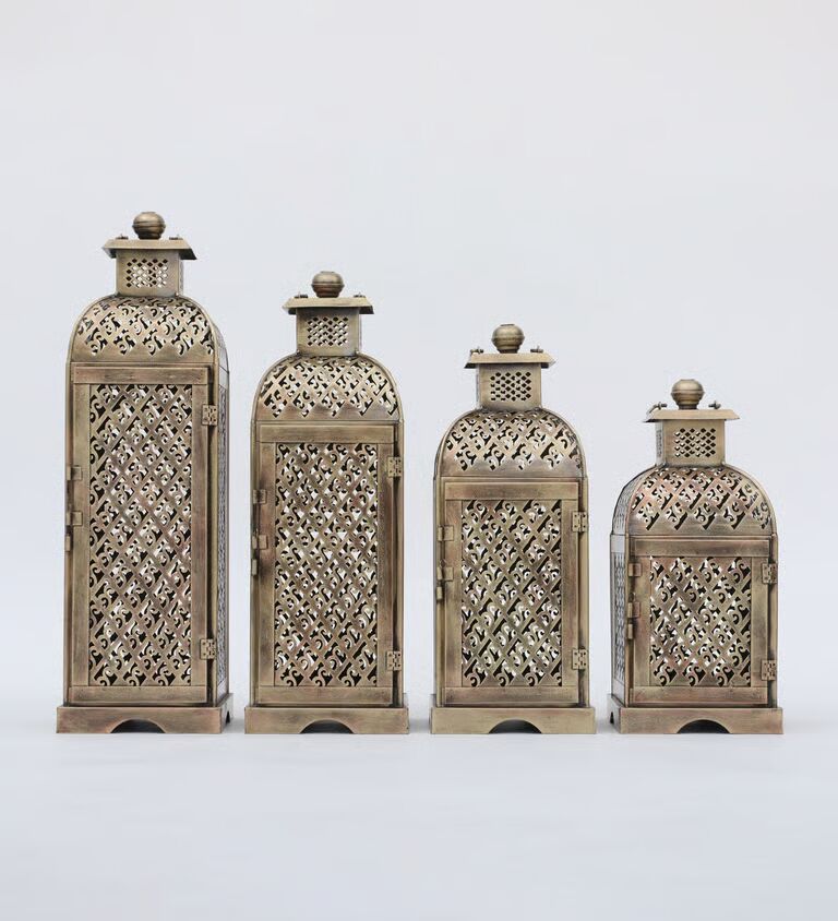 Laltin Set Of 4 Multicolour Iron Tea Light Holder