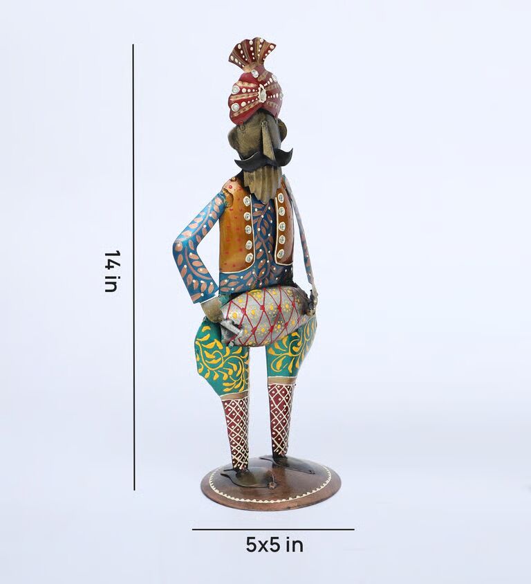 Much Doll Set Of 3 Multicolour Iron Figurines