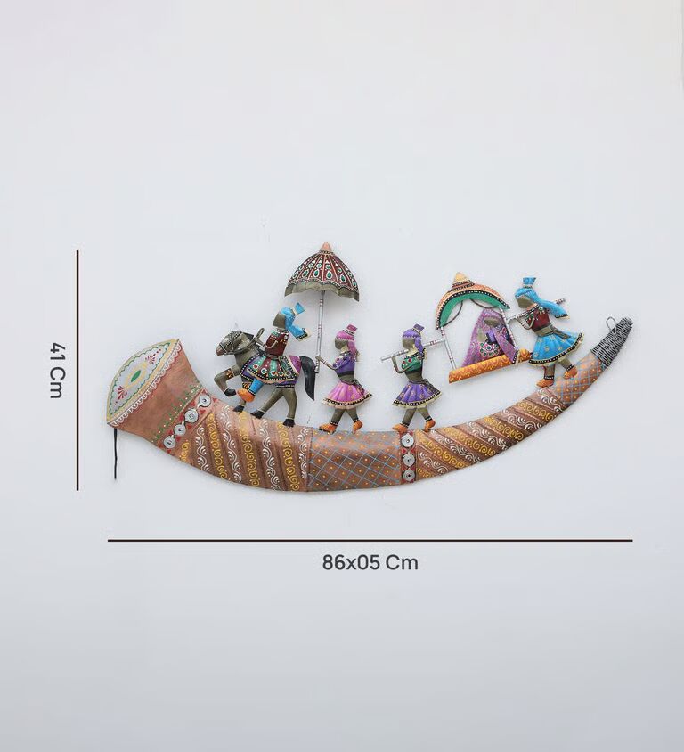Sehenai Multicolour Iron Wall Art