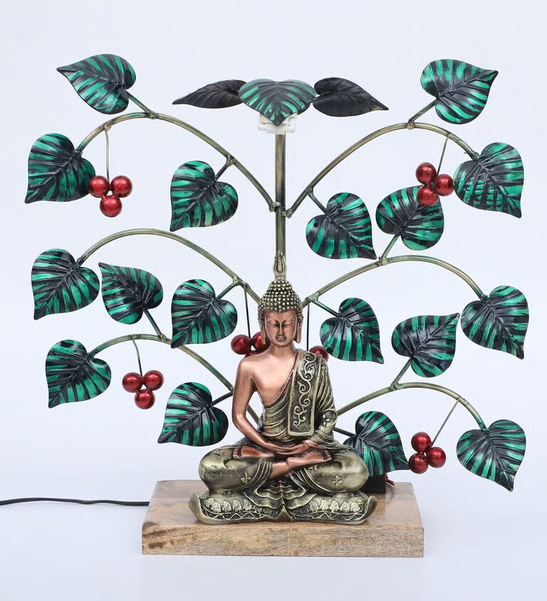 Buddha Tree Multicolour Iron Idol
