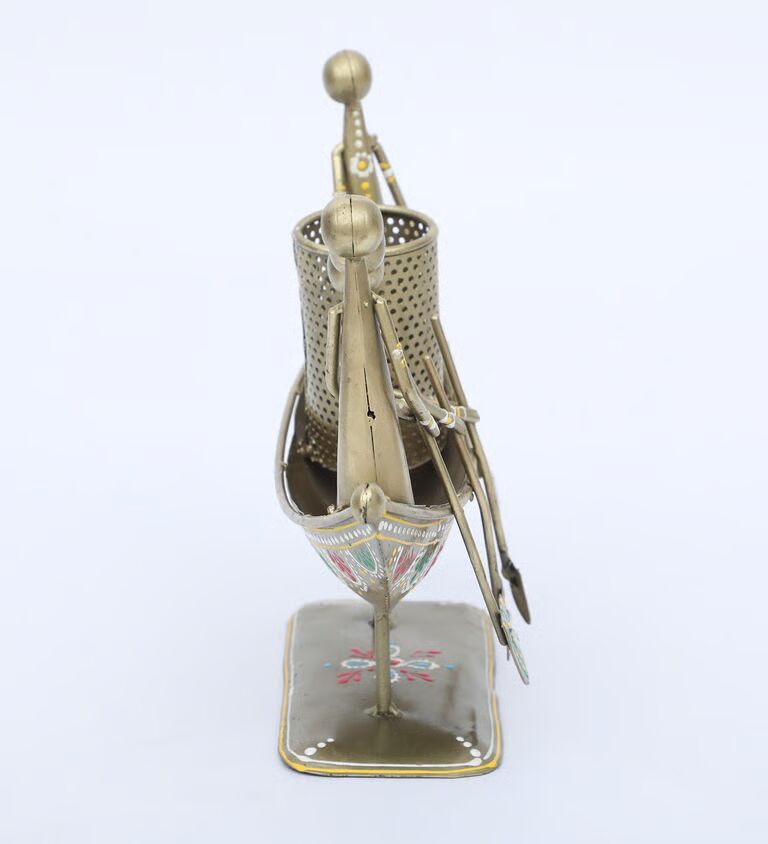 Boat Multicolour Metal Pen Holder