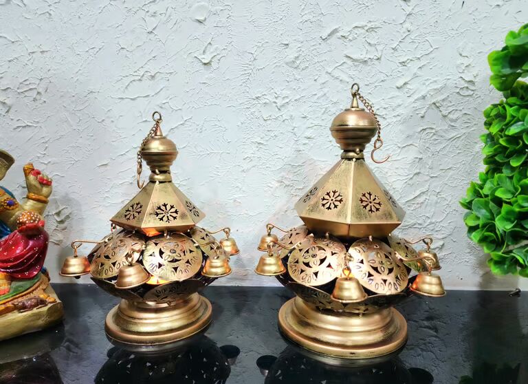 6 bell laltin table and wall decor haritaz look  tea light  s\2 
