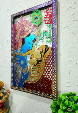 Decorative Multicolour Radha Krishna Fram Led