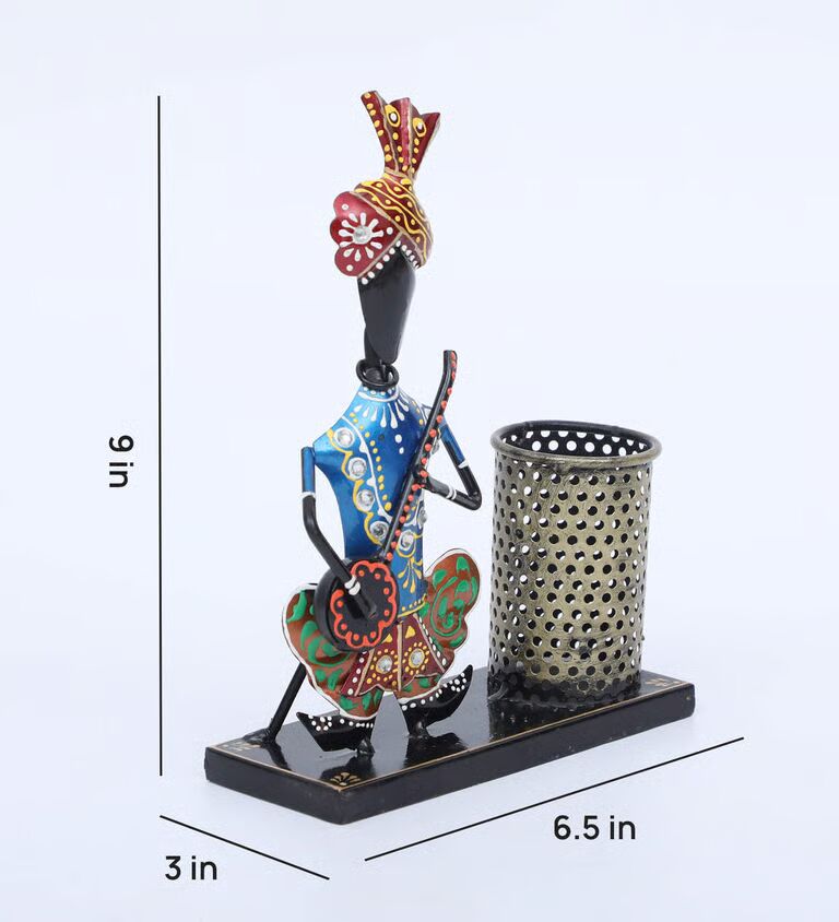 Musician Multicolour Metal Pen Stand