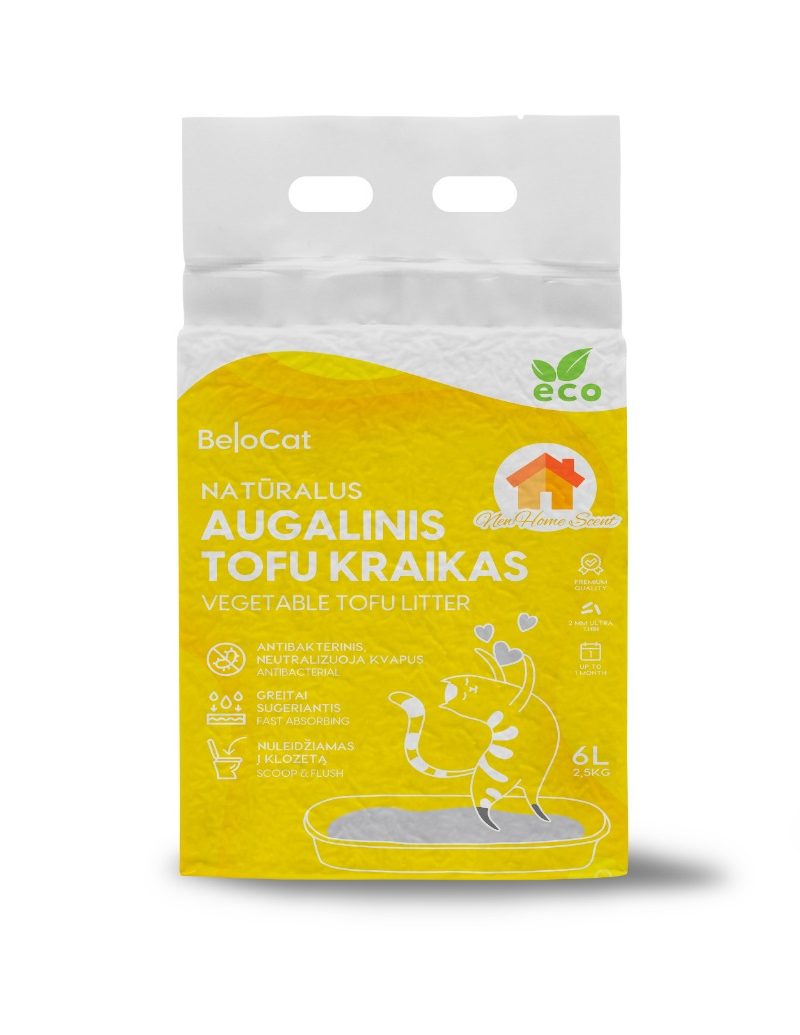 KAČIŲ KRAIKAS „Belocat” TOFU-6L/2,5Kg., (New Home) 