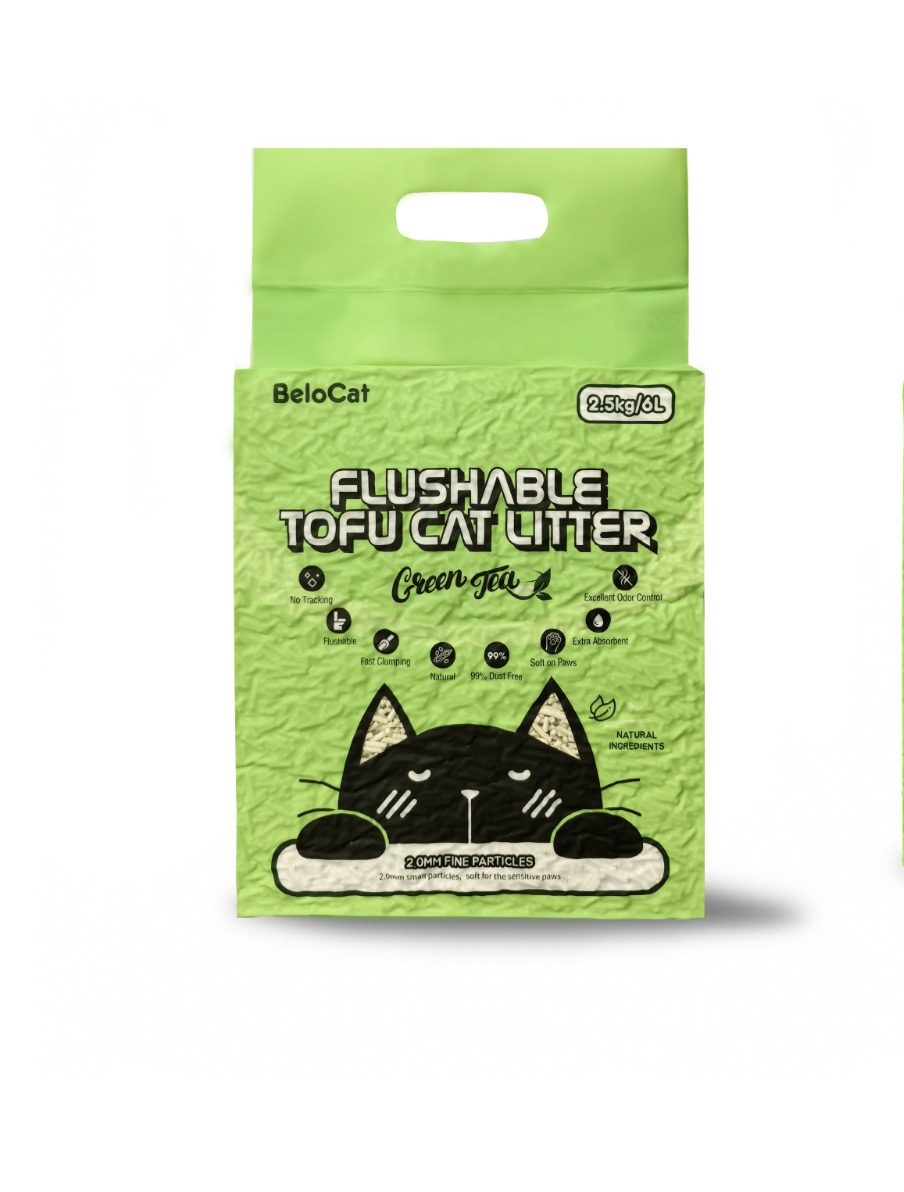 KAČIŲ KRAIKAS „Flushable” TOFU-6L/2,5Kg., (Žalia arbata)