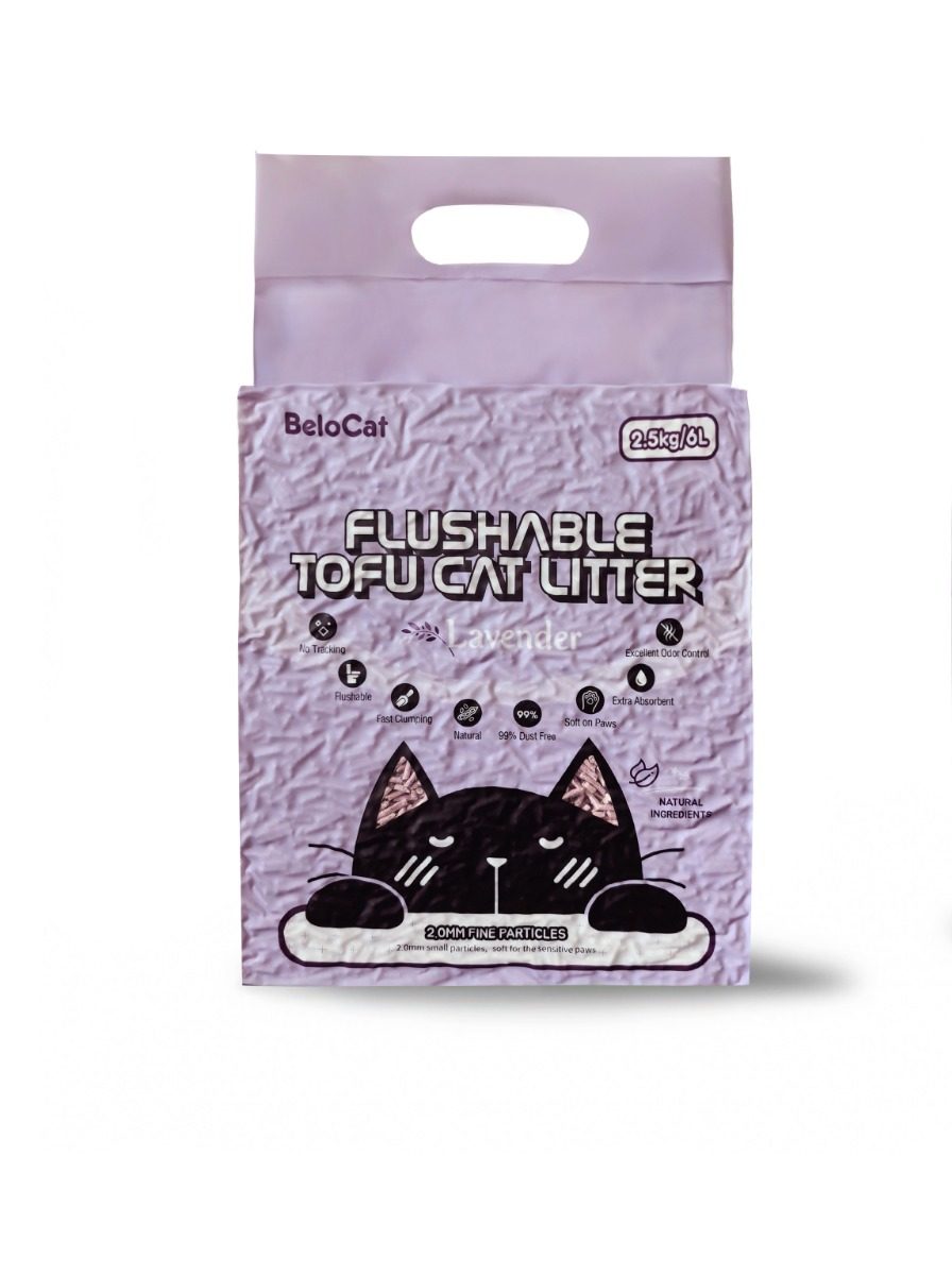 KAČIŲ KRAIKAS „Flushable” TOFU-6L/2,5Kg., (Levanda) 