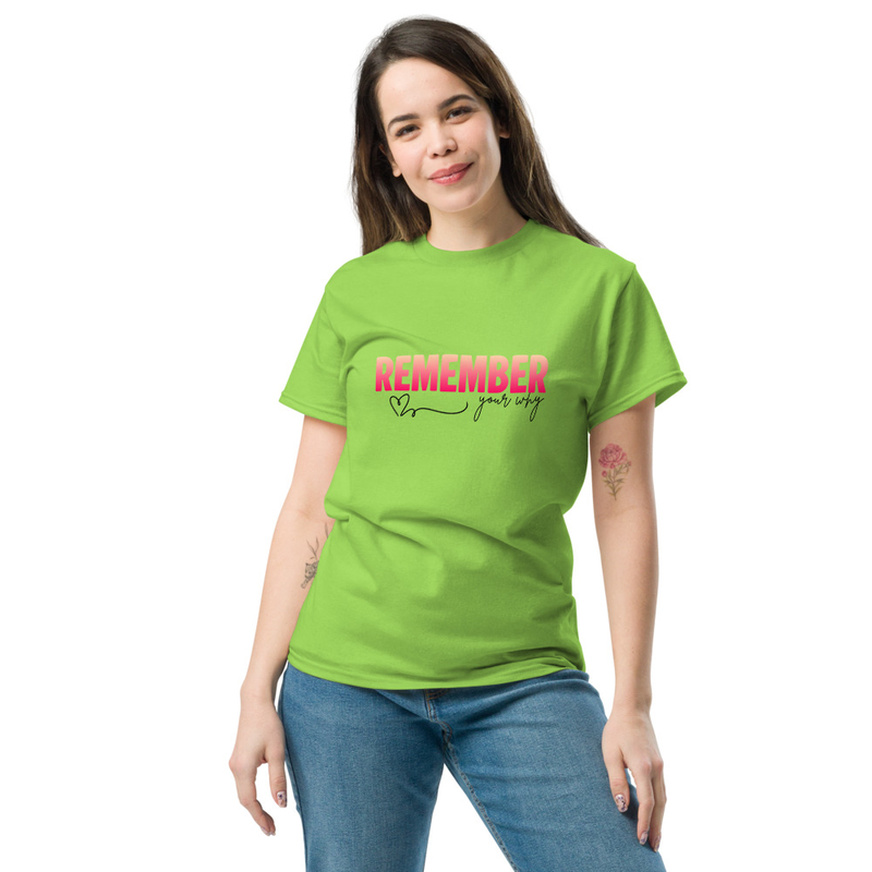 Remember your why classic tee