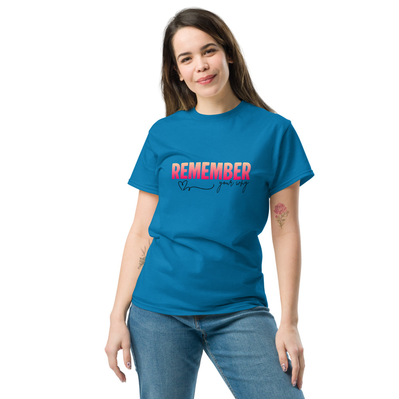 Remember your why classic tee
