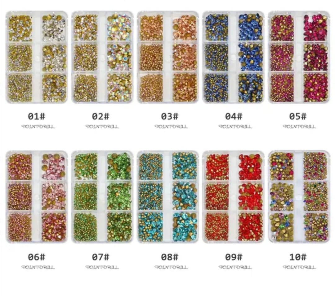 Assorted Nail Art Rhinestones