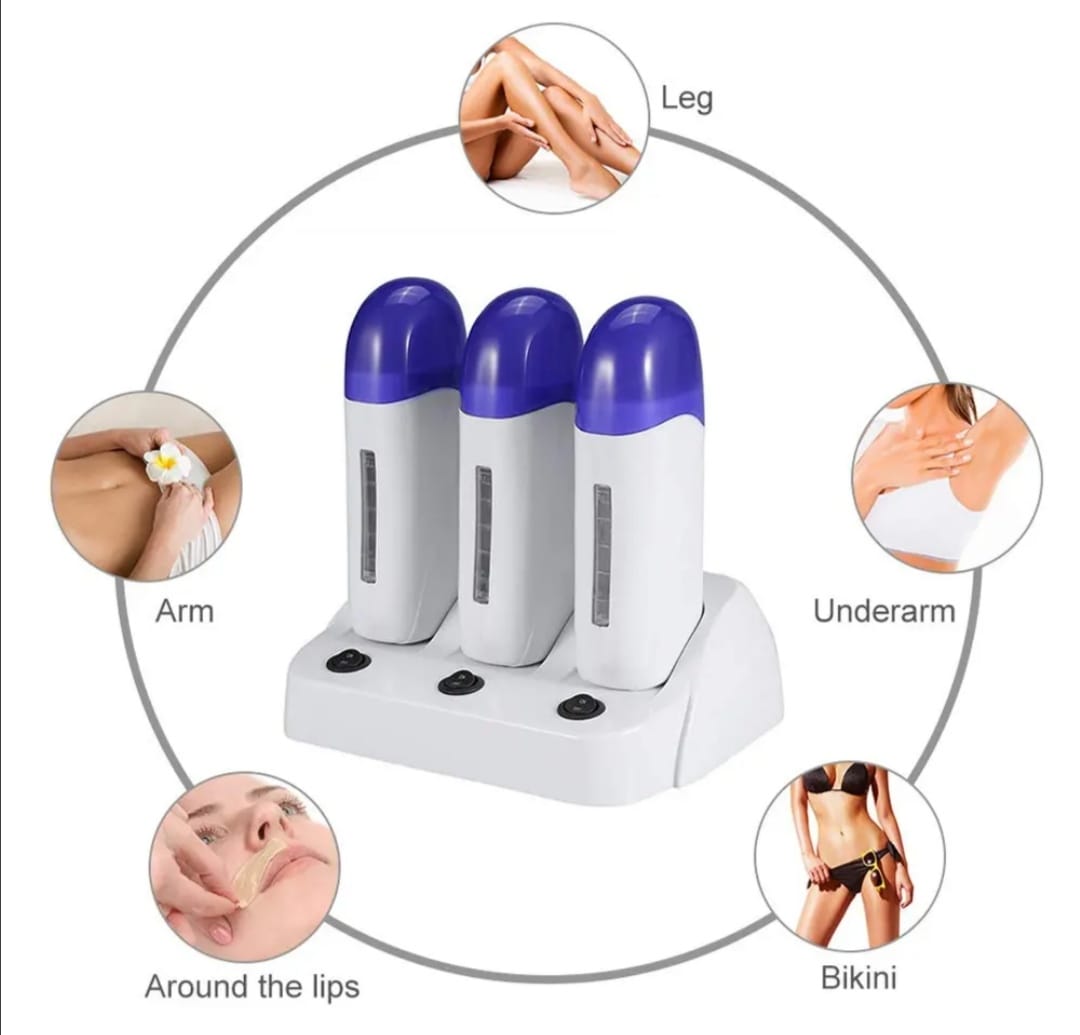 Triple Roller Wax Heater