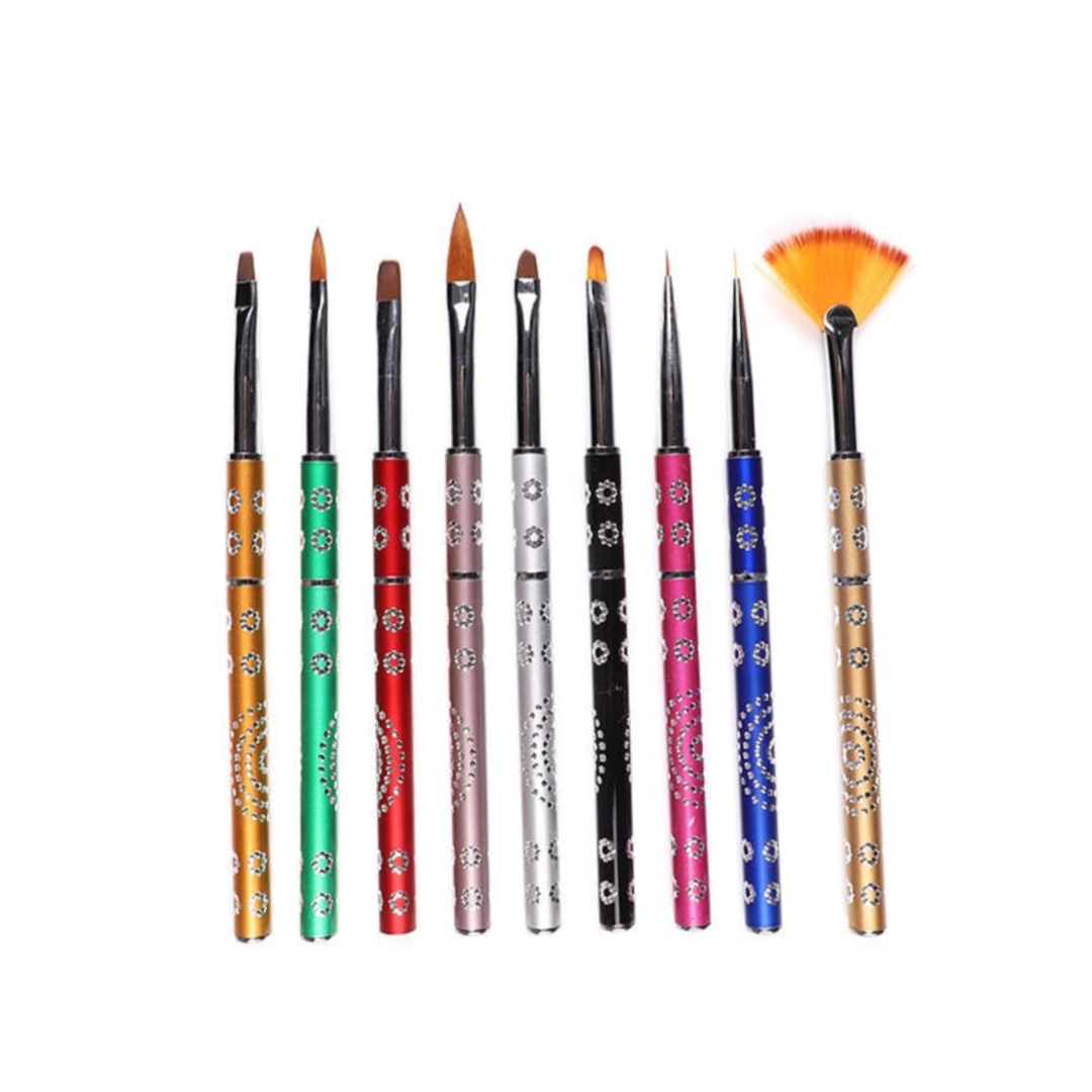 Nail Art Brush strass Set
