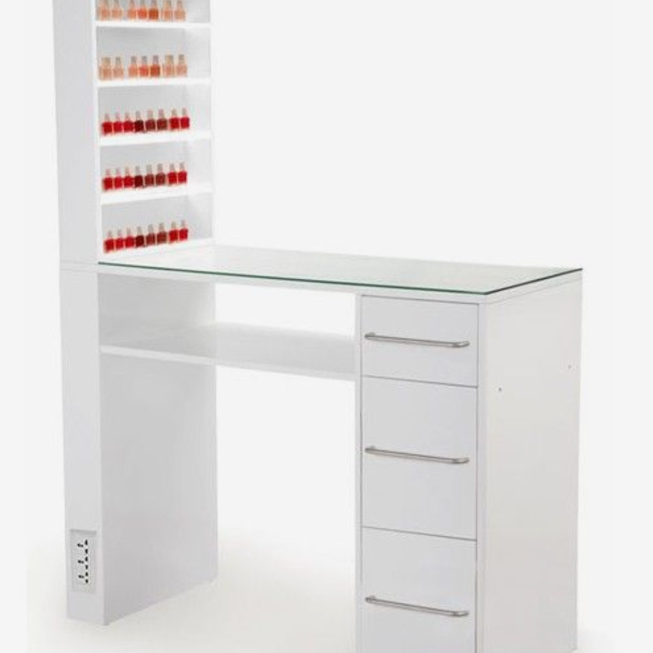 Manicure Table with Nail Polish Display