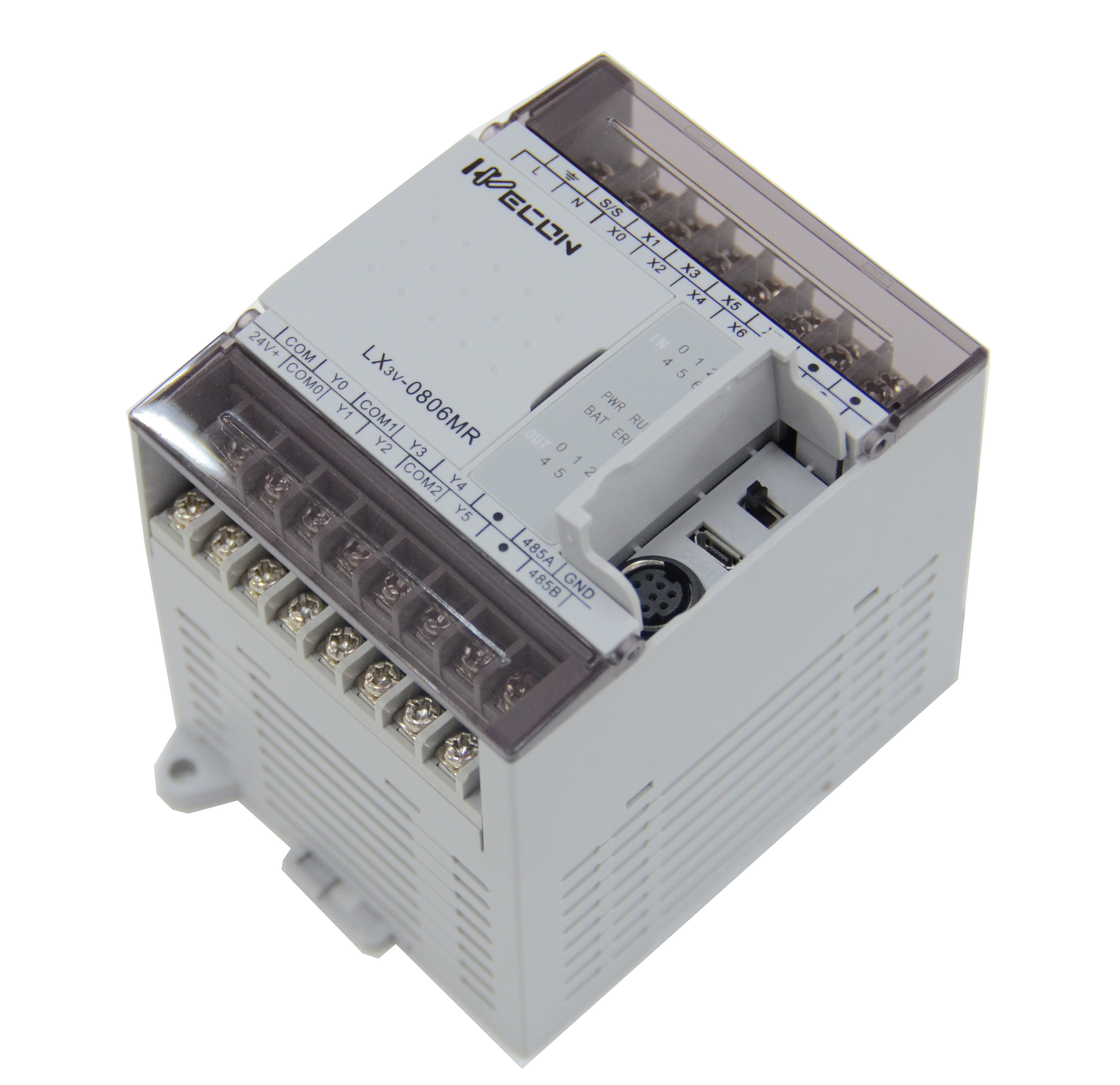 PLC Wecon LX3V 0806MR-A – 8 Entradas DI 6 Salidas DO 