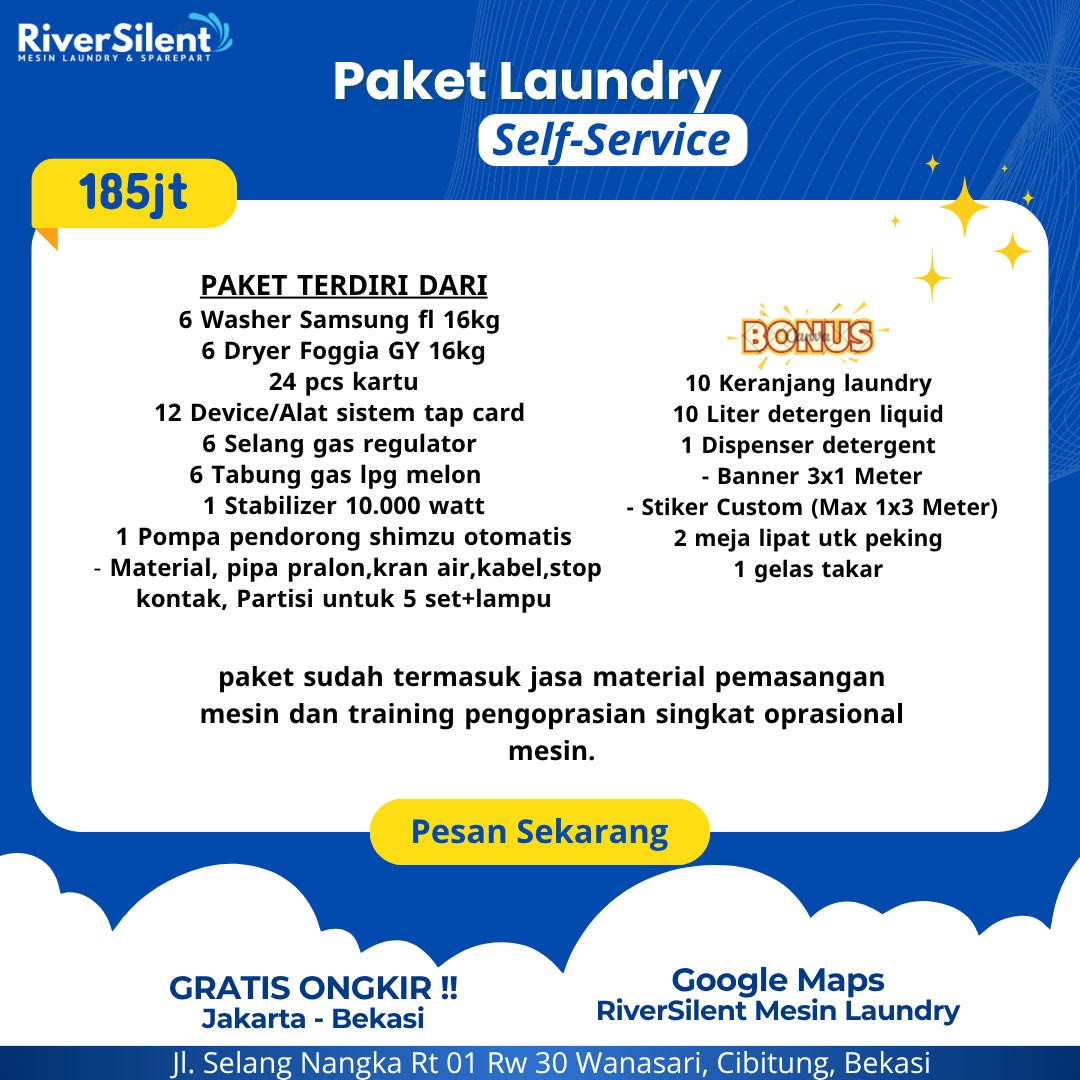 Paket Self-Service 185 Juta