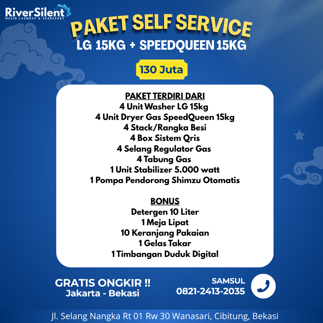 Paket Self Service 130 Juta