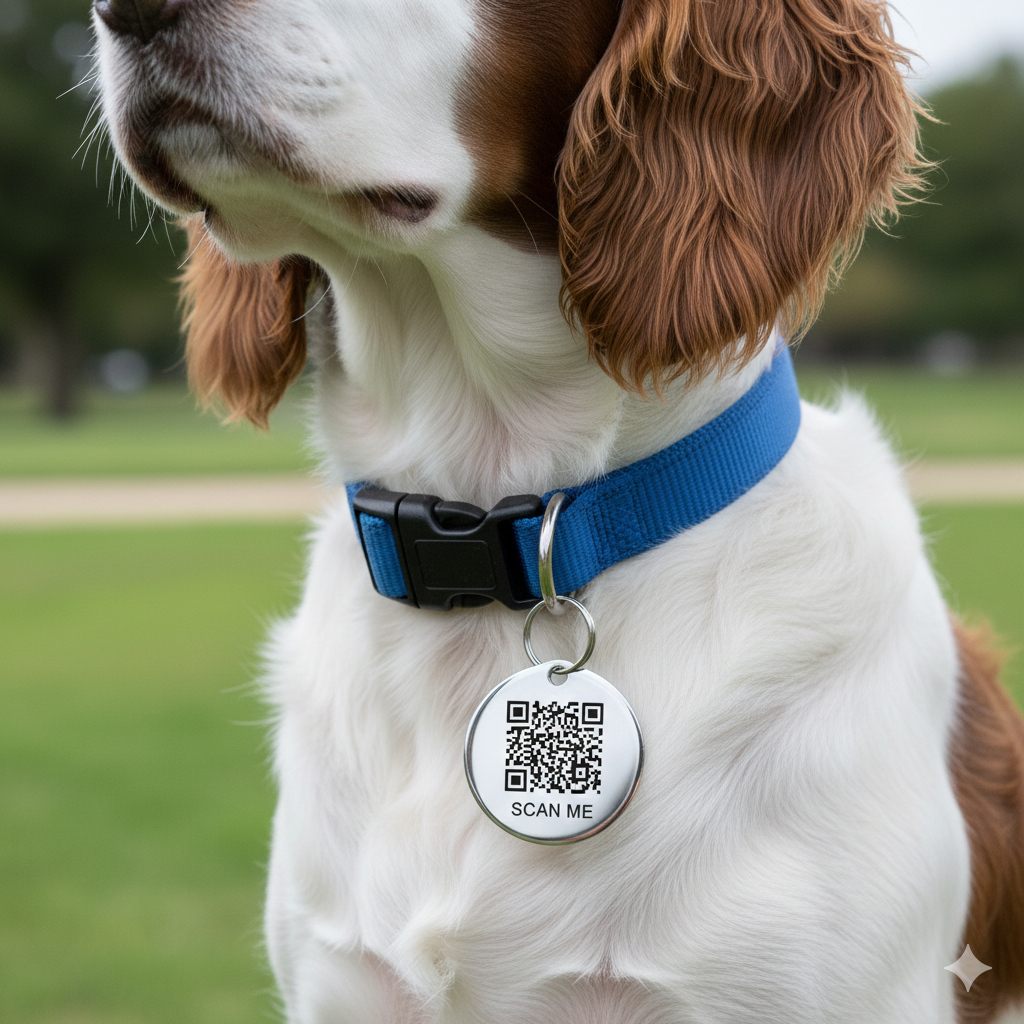 Médaille QR Code pour animaux