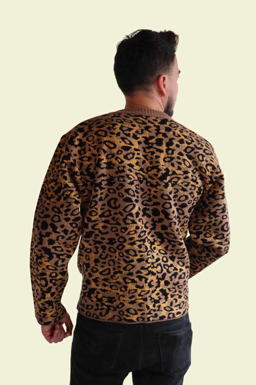 Suéter Animal Print Hombre