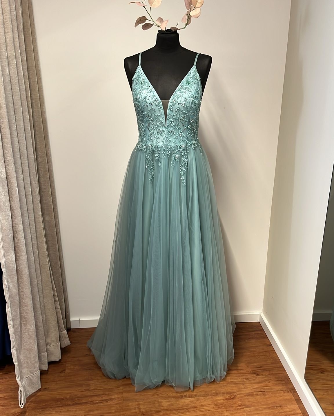 Abendkleid in Mintgrün