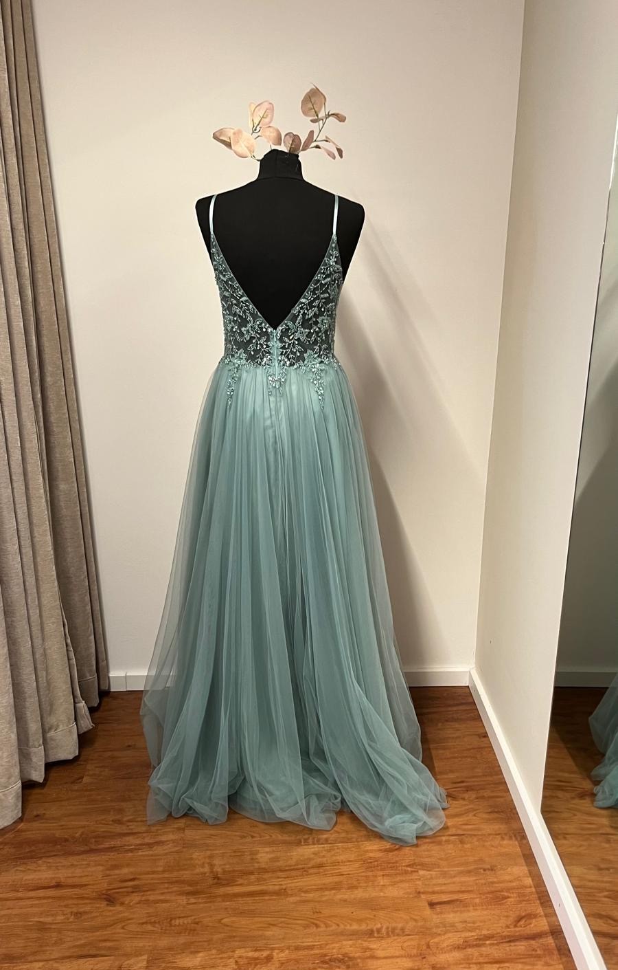 Abendkleid in Mintgrün