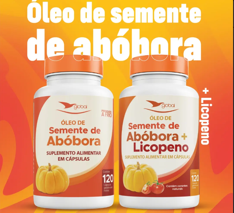 óleo de semente de abóbora 120 cápsulas