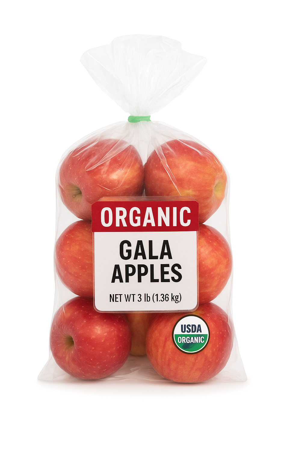 Organic Gala Apples (3 lb Bag)
