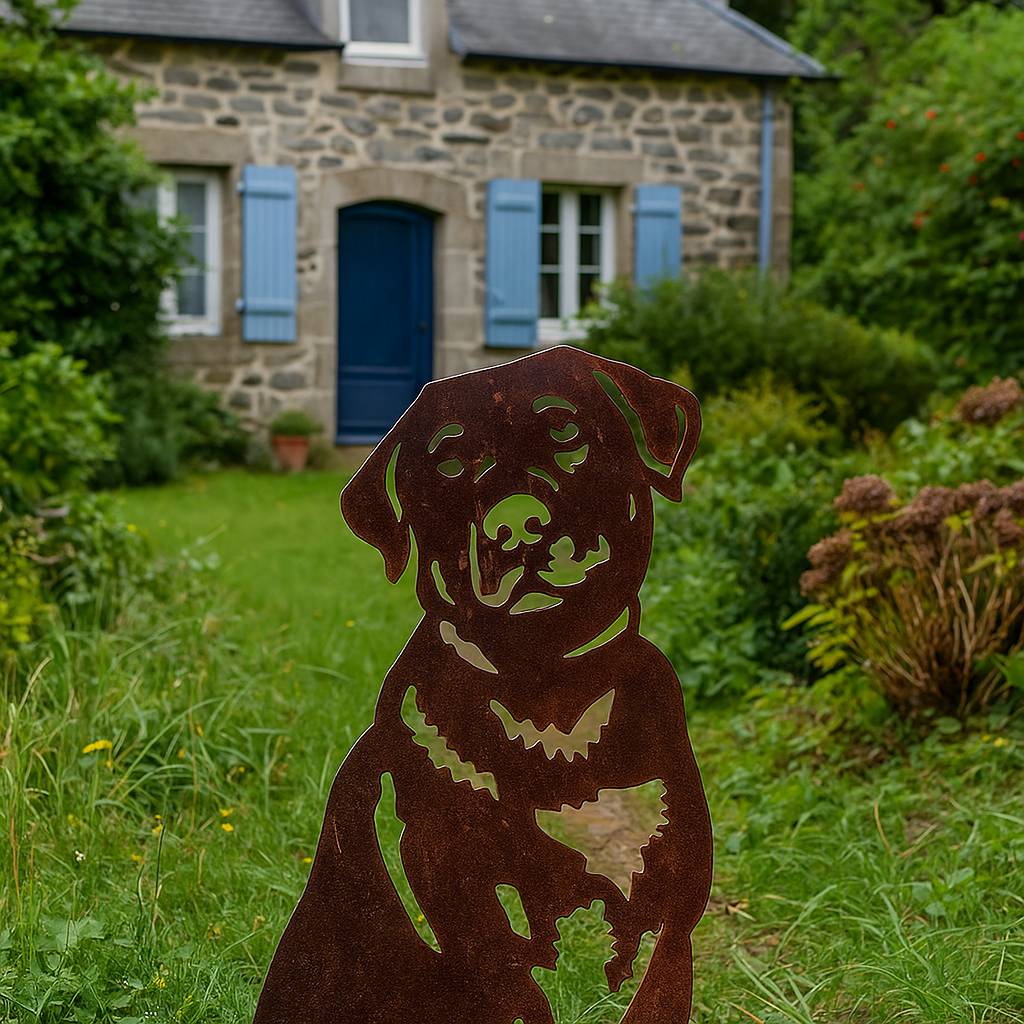 Labrador - statue de jardin - 72x45