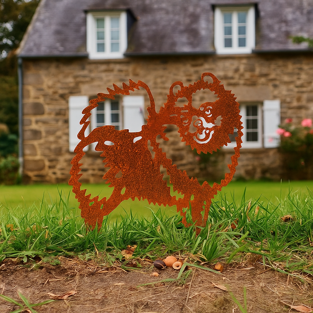 Poméranie - statue de jardin - 32x30