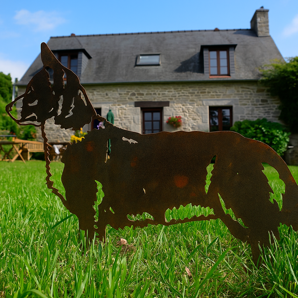 Corgie - statue de jardin - 84x50