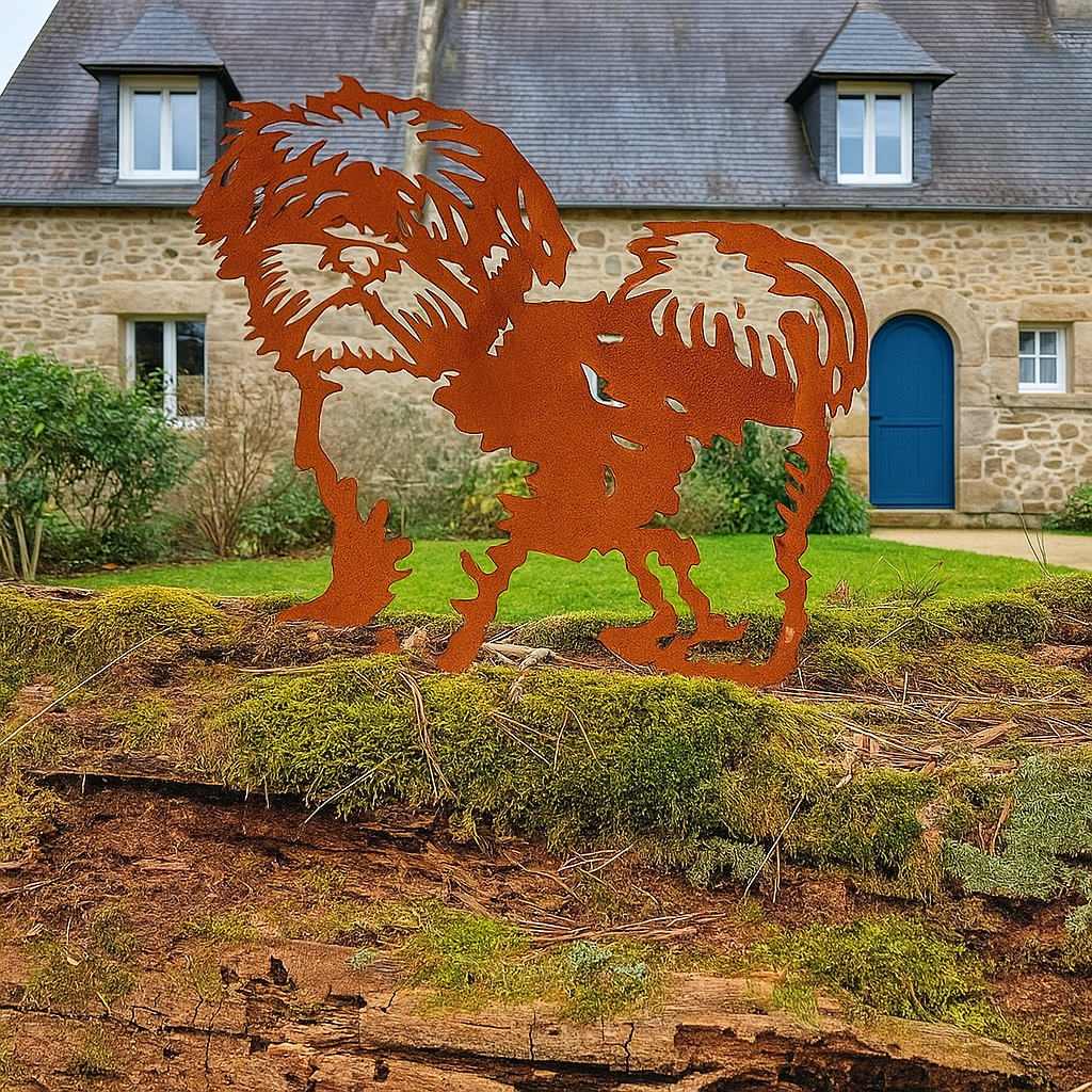 Shih tzu - statue de jardin - 44x38