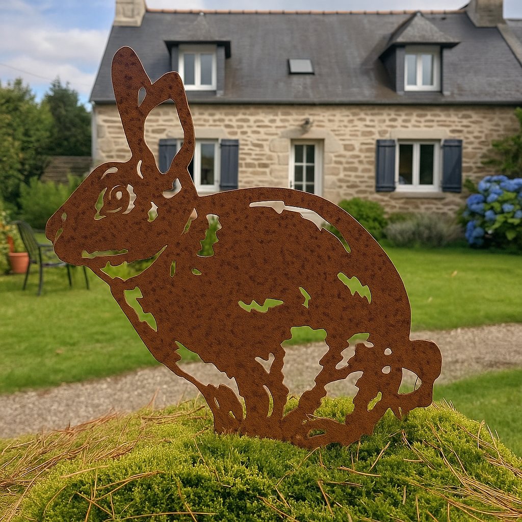 Lapin - statue de jardin - 33x31