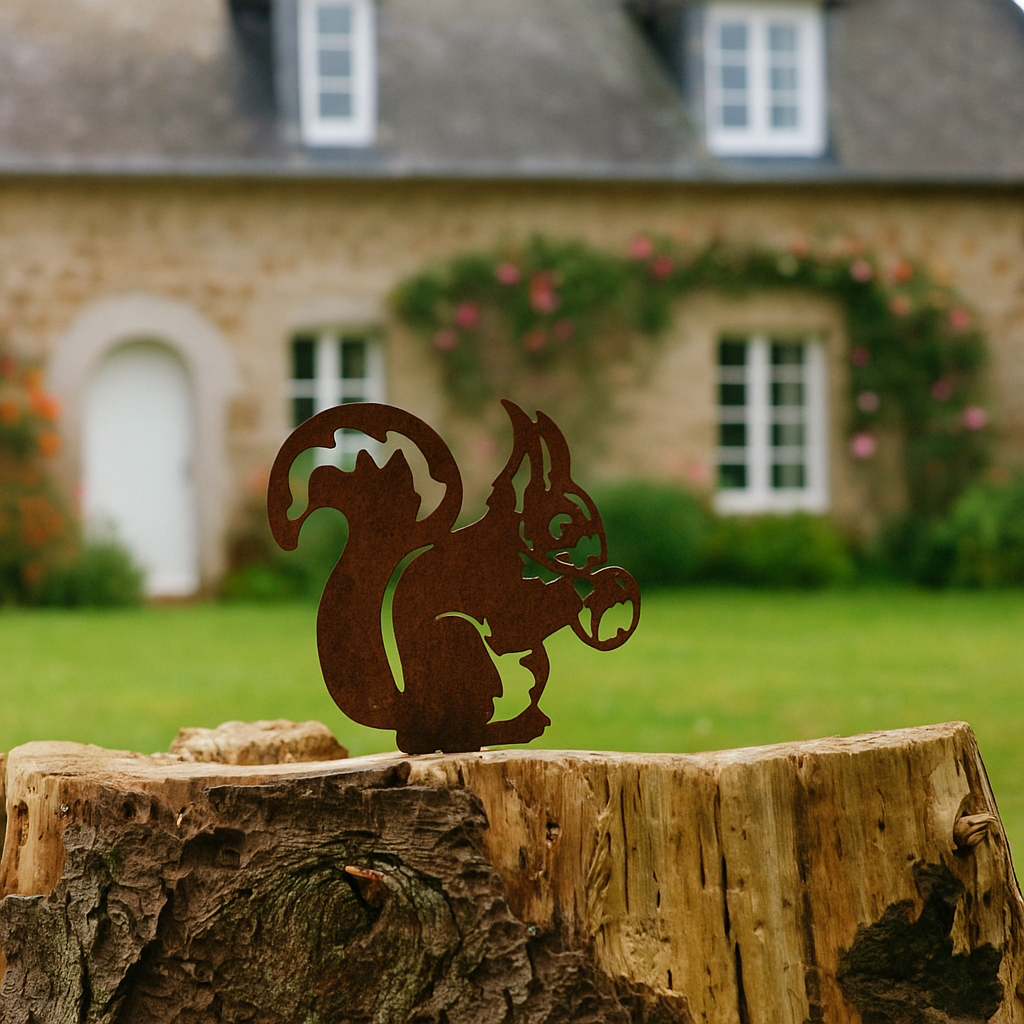 Écureuil - statue de jardin - 19x18